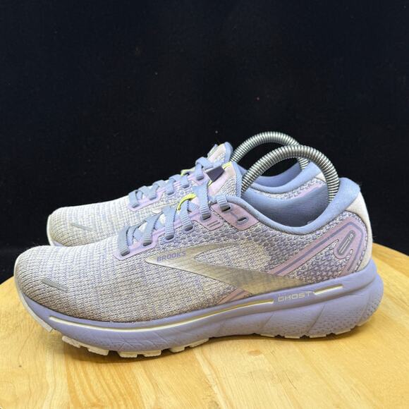 Brooks Womens Ghost 14 1203561B566 Purple Running Shoes Sneakers Size 8 B - Picture 7 of 10